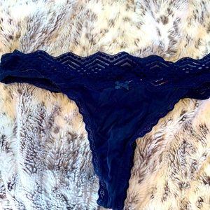 Little blue thong